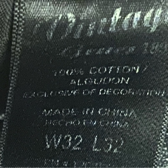 Western Girl Bootcut Jeans Dark Wash Black Mid Rise Creased Tag 32x32  Fit 34x31 - Picture 3 of 11